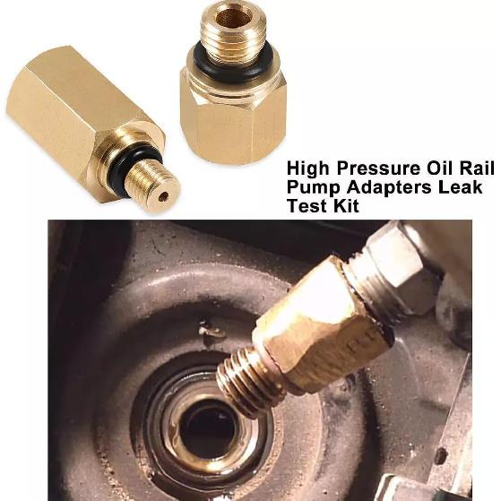 6.0 IPR Valve Socket & Oil Rail Adapters Kit & 6.0 High Pressure Oil Pump IPR Valve Air Test Fitting Tool with Seal Kit, Fits for Ford 6.0L