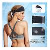 Headband for Men and Women, Sports, Silk Feel, Double Structure, Face Wash, Hair Clip, Adjustable Length, 10 Colors, Black