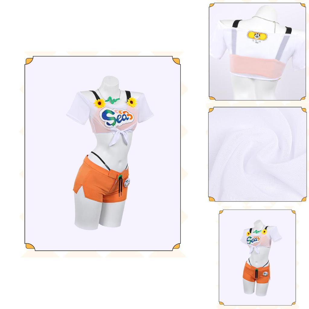 Zenless Zone Zero Belle Summer Cosplay Costume With Accessories For Anime Conventions