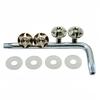 Kuroobaa Car License Plate Bolt Number Frame Titanium Anti-Theft Screw