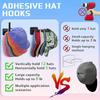 2/4/6Pcs Caps Holder Hat Rack For Baseball Caps Adhesive Hat Hooks For Wall Cap Hanger Storage No Drilling Hat Display Organizer