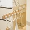 Telescopic Suction Cup Hook, No-Drill Kitchen & Bathroom Wall-Mounted Storage Rack