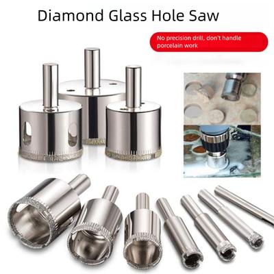 Large Size Glass Punch Electroplated Bit Hard Steel Tile Wall Punch Integrated Steel Stainless Steel Punch Drill Bits