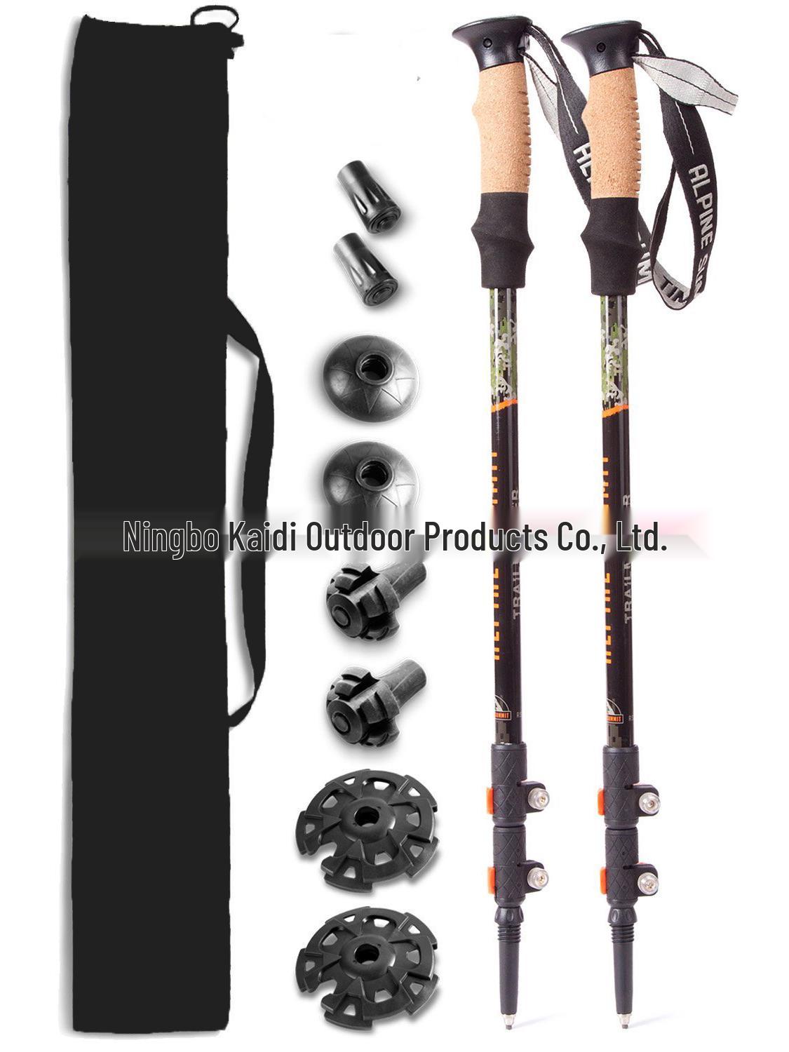 

Профессиональные треккинговые палки: Алюминиевый сплав 7075 и углеродное волокно, портативное снаряжение для альпинизма 64-135 CM