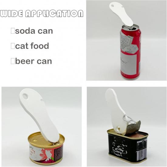 2 in 1 Soda Pop Top Can Opener Manual, 2PCS Easy Can Opener Tool for Long Nails, Seniors with Arthritis and Bartender