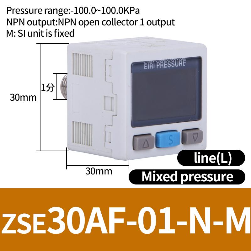 ZSE / ISE30A Pneumatic High-Precision Electronic Digital Display Pressure Switch ISE30A-01-N-L ZSE30A-01-P-L ZSE30AF-01-A