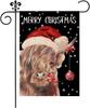 Cute Animal Christmas Cow Garden Ag 12x18 Inch Small Double Sided, Merry Christmas Farmhouse Outdoor Yard Winter Decoratio WZZ