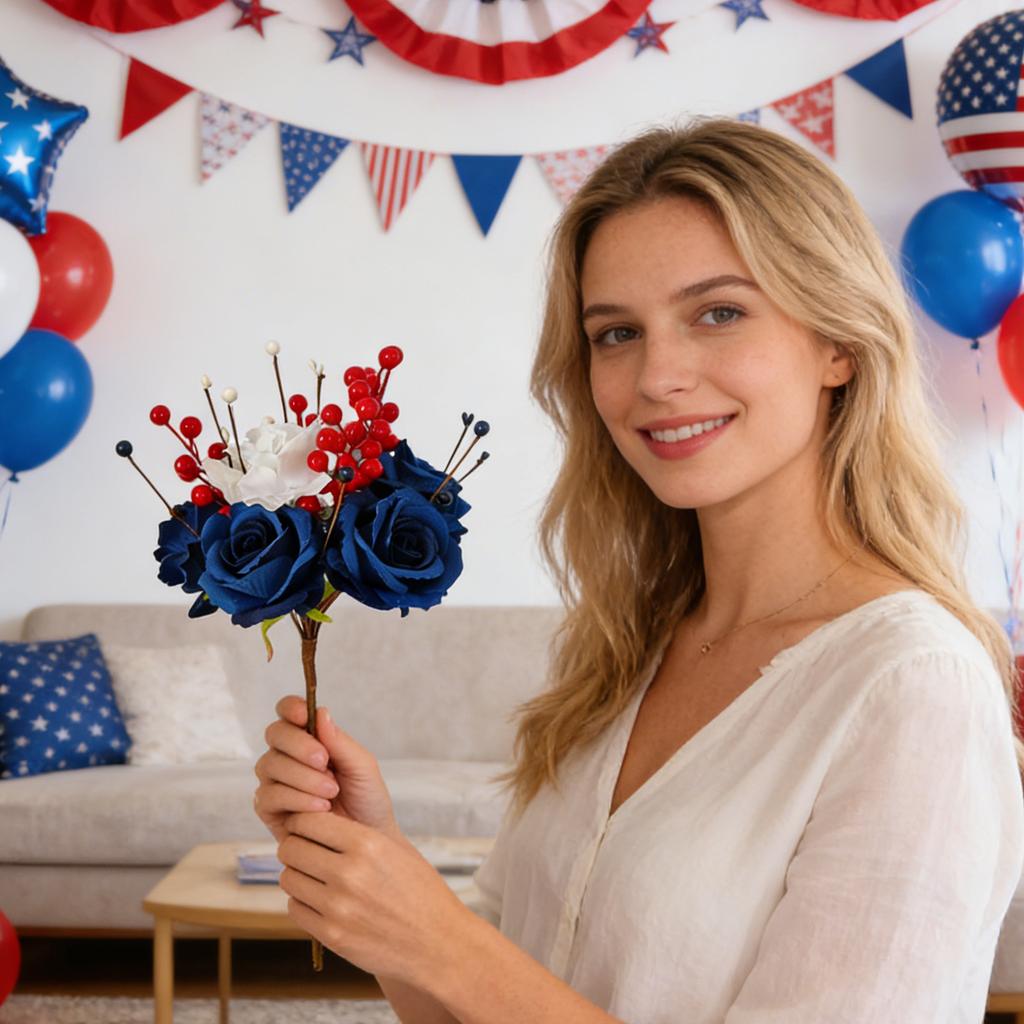 Unabhängigkeitstag USA Stecklinge, Dekorative Rosen- und Beerenstecklinge