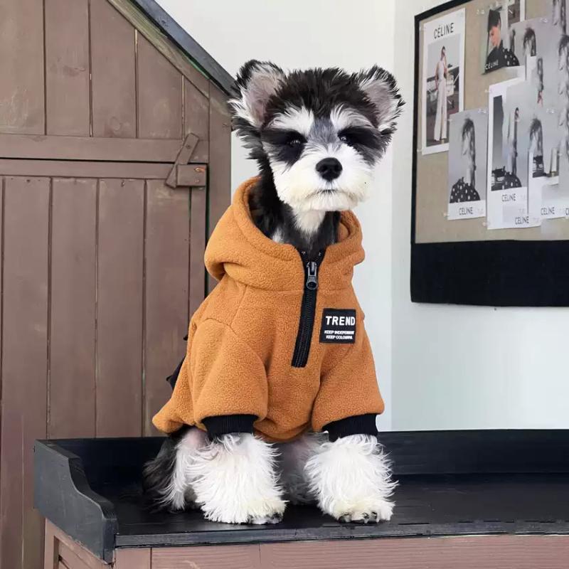 

Winter Dog Hoodie Coat Schnauzer Clothes Outfit Pomeranian Maltese Poodle Bichon Frise Dog Clothing Pet Apparel Dropshipping M жовтий