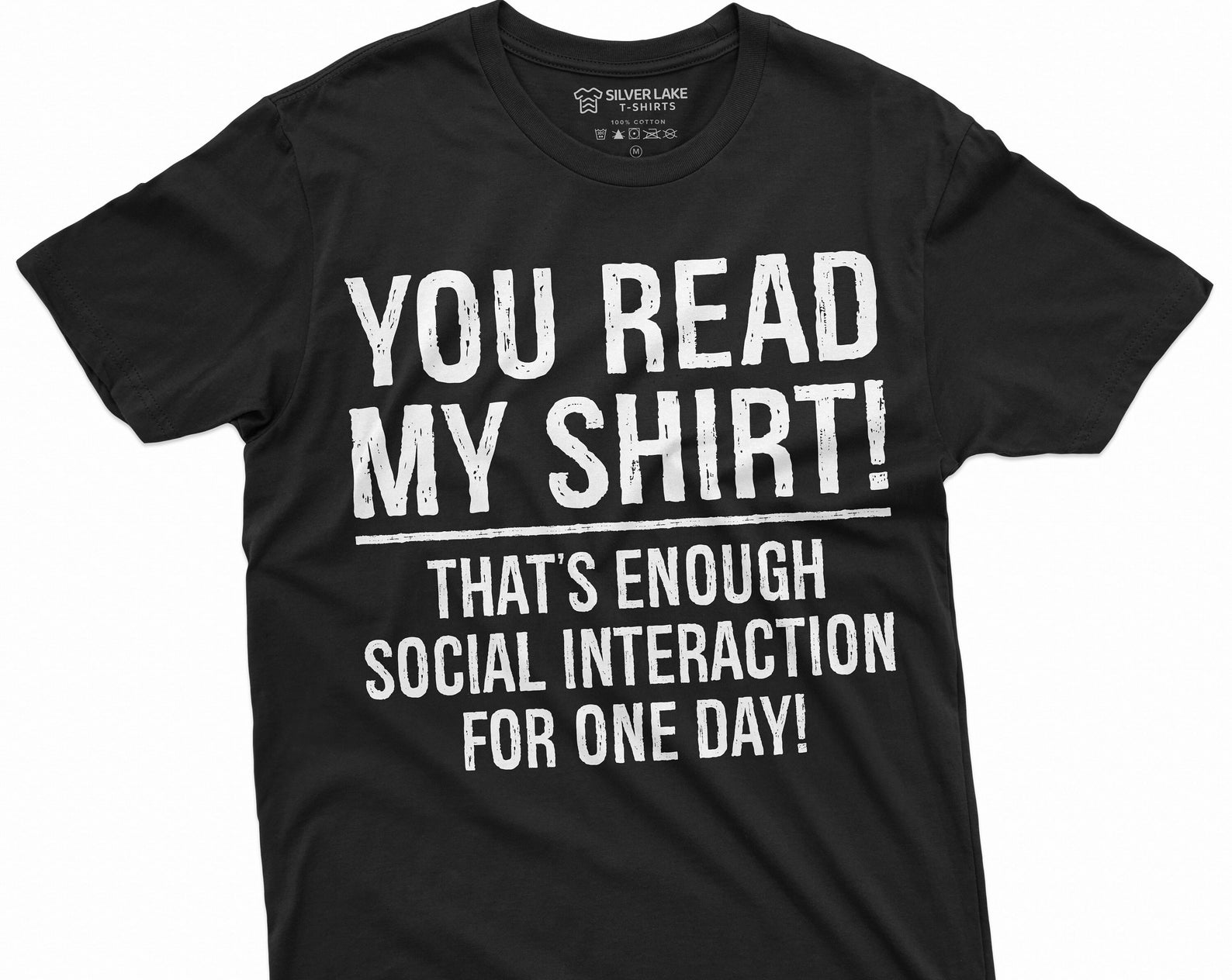 Social interaction Funny Sarcastic Tee shirt Men s Women s Hilarious tee introvert Funny Tee Shirt S