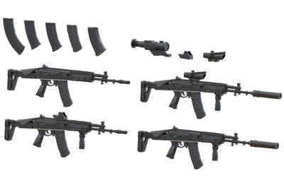 Miniarm Сучасний штурмовий гвинтівка Смоляний набір B35275 1/35 Російський/Радянський АК-12М 4 деталі (Військові)