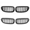 For BMW 6-Series E63 E64 2004-2010 Glossy Black Single Line Style Car Front Bumper Grilles Matte Racing Grill Accessories