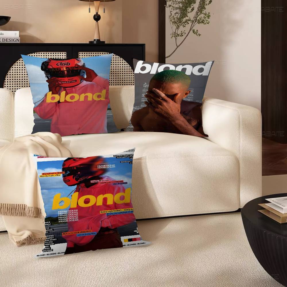 A-Frank Ocean Blond Pillow Cushion Cover Pillowcase Living Room Sofa Home Decor Customized