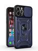 For Iphone12 ProMax Slide Camera Lens Protector Shockproof Armor Case For Iphone 12 ProMax Magnetic Car Holder Cover