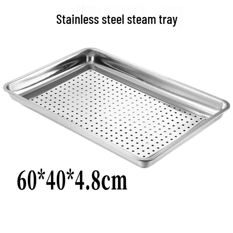 Commercial Stainless Steel Perforated Steamer Tray