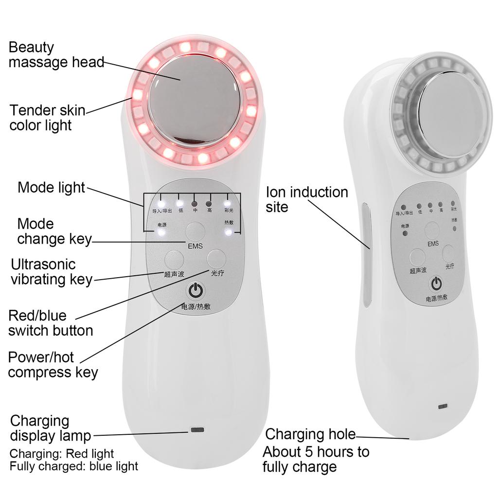 Red Blue Light Therapy Buty NaMachine EMS 42 Face Clning Skin Rejuvenation Device