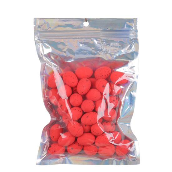 

50 шт. красочные пенопластовые искусственные яйца пятнистая поверхность пасхальные яйца украшения DIY ремесла домашний орнамент красный