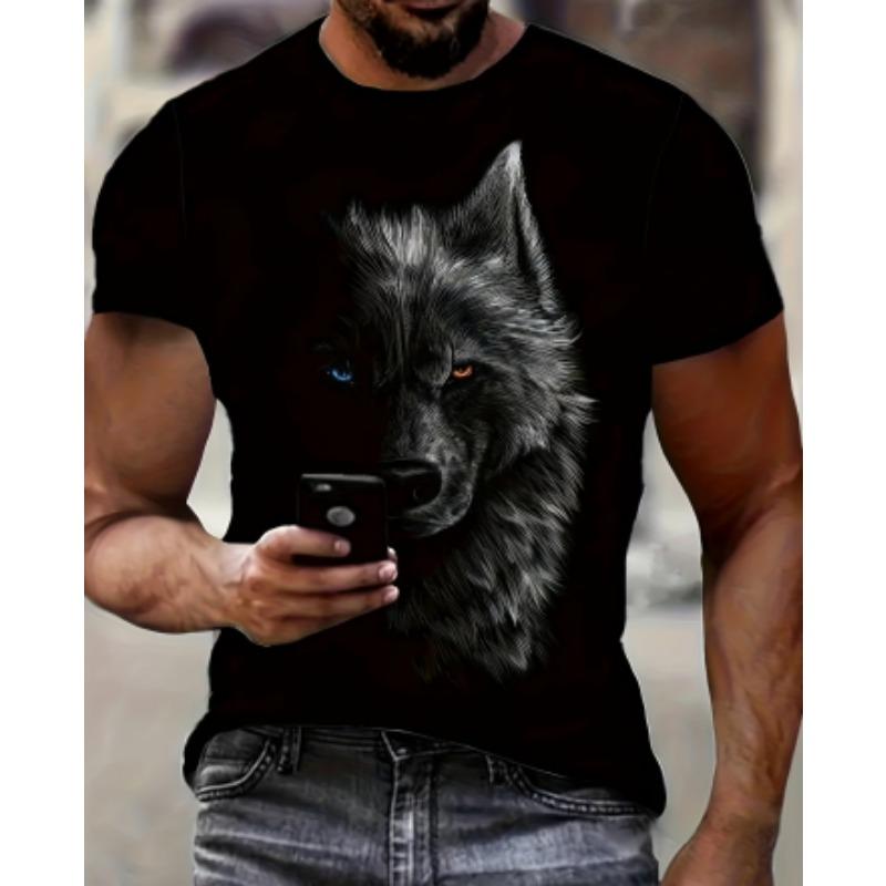 

Men s Anime Print T-Shirt - Anime Character Print Crew Neck Short Sleeve Shirt, Machine Washable, Suitable for Anime Apparel and Party Outfits 3XL