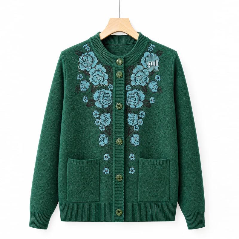 Women's Floral Knit Cardigan