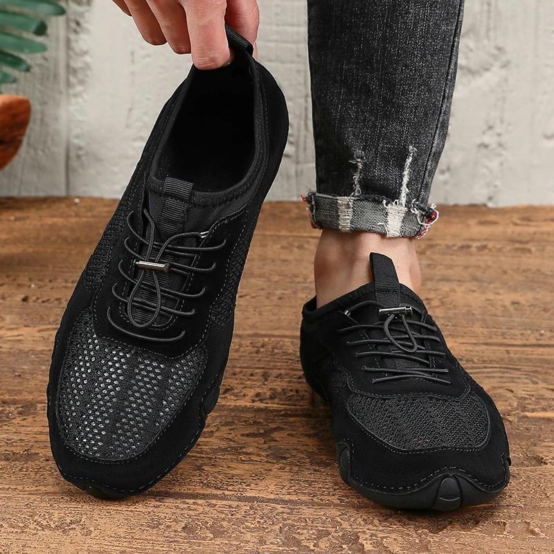 Fashion Hot Selling 2025 Men's Mesh Sports Shoes Cushion Shock Absorption Breathable Running Sports Shoes Best-selling Fitness Shoes