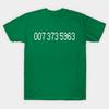 Unisex Fashion TShirt 007 373 5963 Print TShirt Plus Size S-5XL T-Shirt 100%Cotton Tops O Neck Short Sleeve Tees