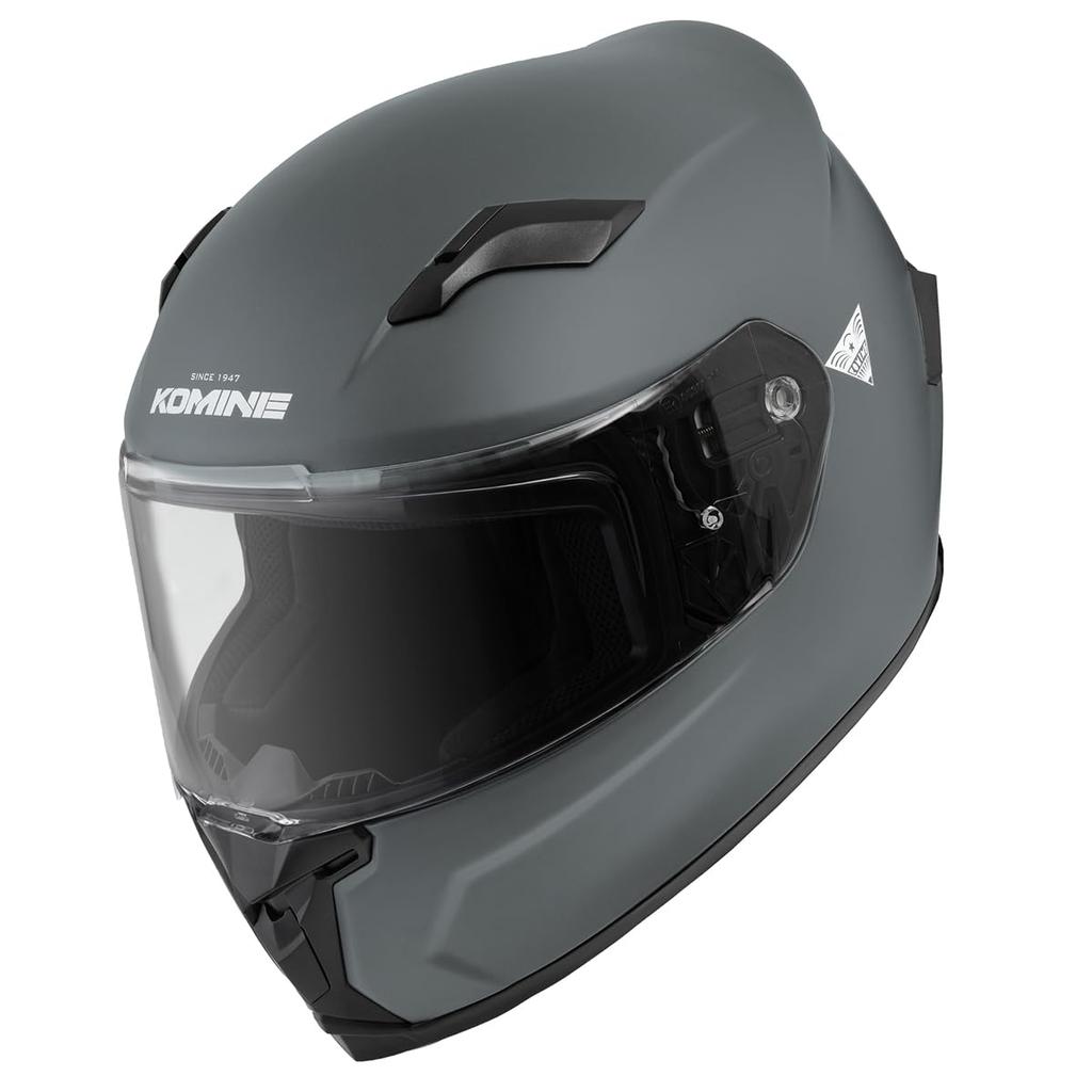 KOMINE FL Full Face Motorcycle Helmet Basalt Grey L HK-170