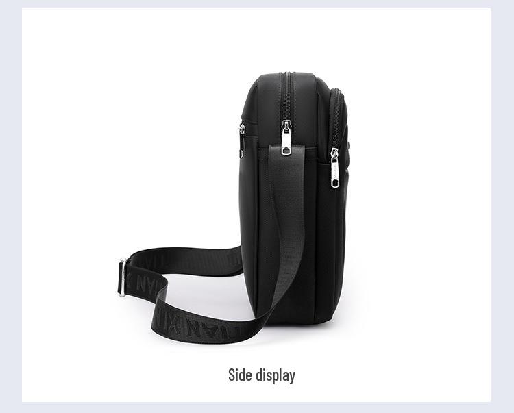 Men's Large Capacity Travel Shoulder Bag - Business and Casual Crossbody with Multiple Compartments