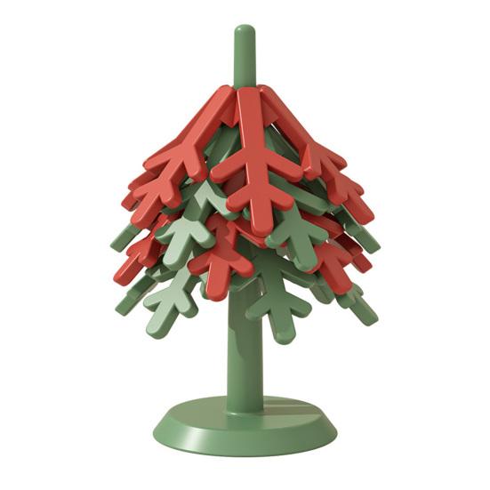 4Pcs Christmas Tree Coasters with Base Silicone Drink Coasters Thermal Pot Holder Insulation Pads for Table Protection Festive Decor