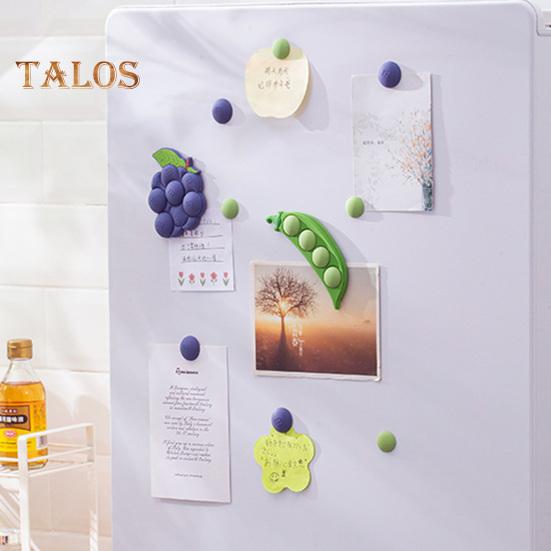 Magnete per frigorifero pisello mirtillo Simpatico magnete per frigorifero a forma di frutta 3D Forno a microonde Lavagna con appunti Foto Magnete per frigorifero Home Office