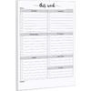 321Done Weekly Checklist Notepad - 50 Sheets (5.5" X 8.5") - This Week To Do Notepad Tear Off Planning Pad, Planner Checklist Organizing - Made In  -