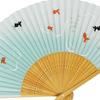 Painted Folding Made In White Goldfish Scented High-quality Fan, Japan, Bamboo, Medium-sized Engraving, Pearlescent, Design,