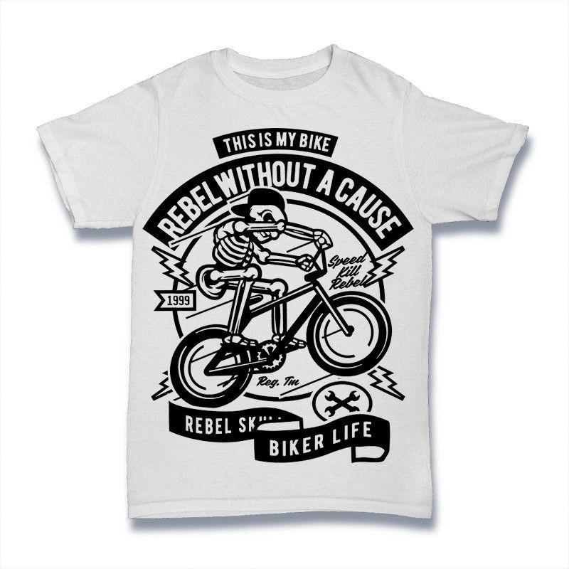 

Rebel Without A Cause T-Shirt. 100% Cotton Premium Tee NEW M
