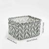 Linen Desktop Storage Basket Sundries Toy Storage Box Laundry Basket Underwear Cosmetic Organizer Office Stationery Organizer