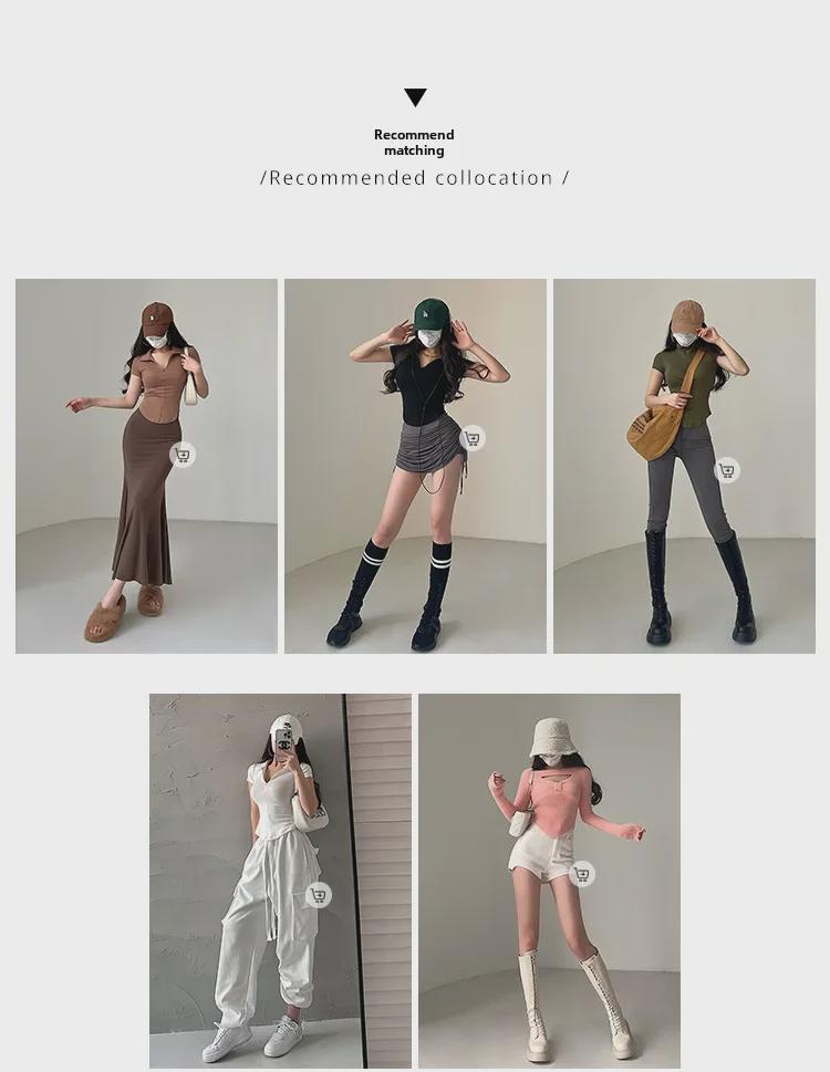 Women’s 2024 Summer Slim-Fit Zipper Polo Top