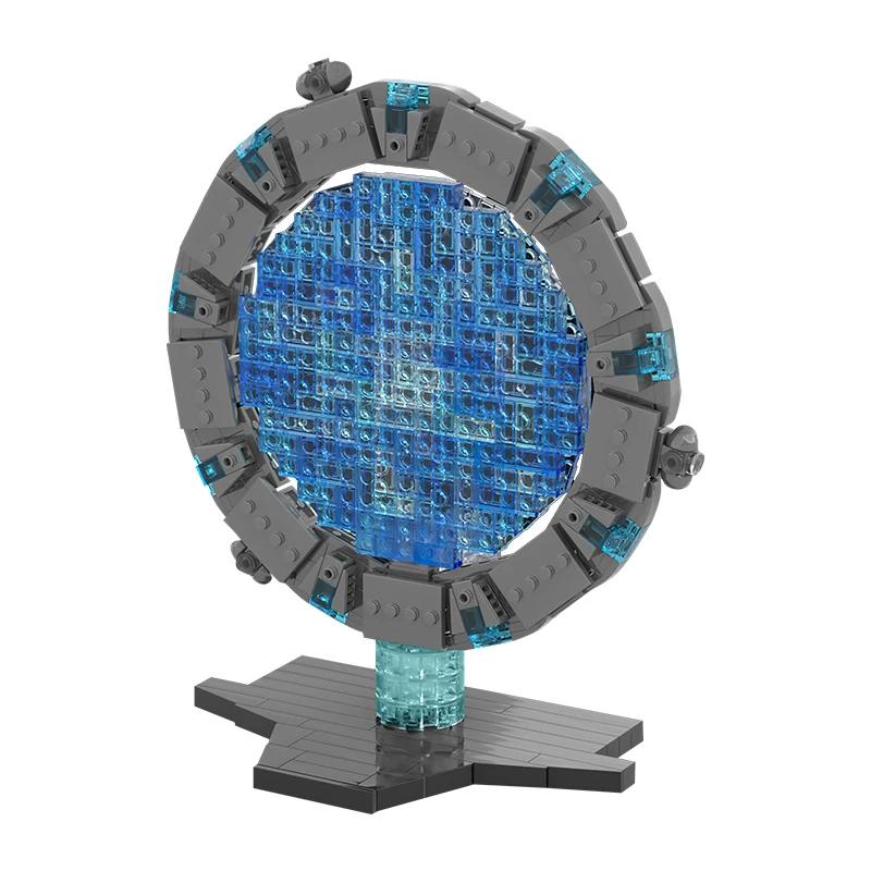 Yiran Toy Boys Gobricks Moc 486Pcs Stargate Atlantis Spacegate Space Building Blocks Artificial Satellite Universe Vehicle Bricks Playthings Ideal For