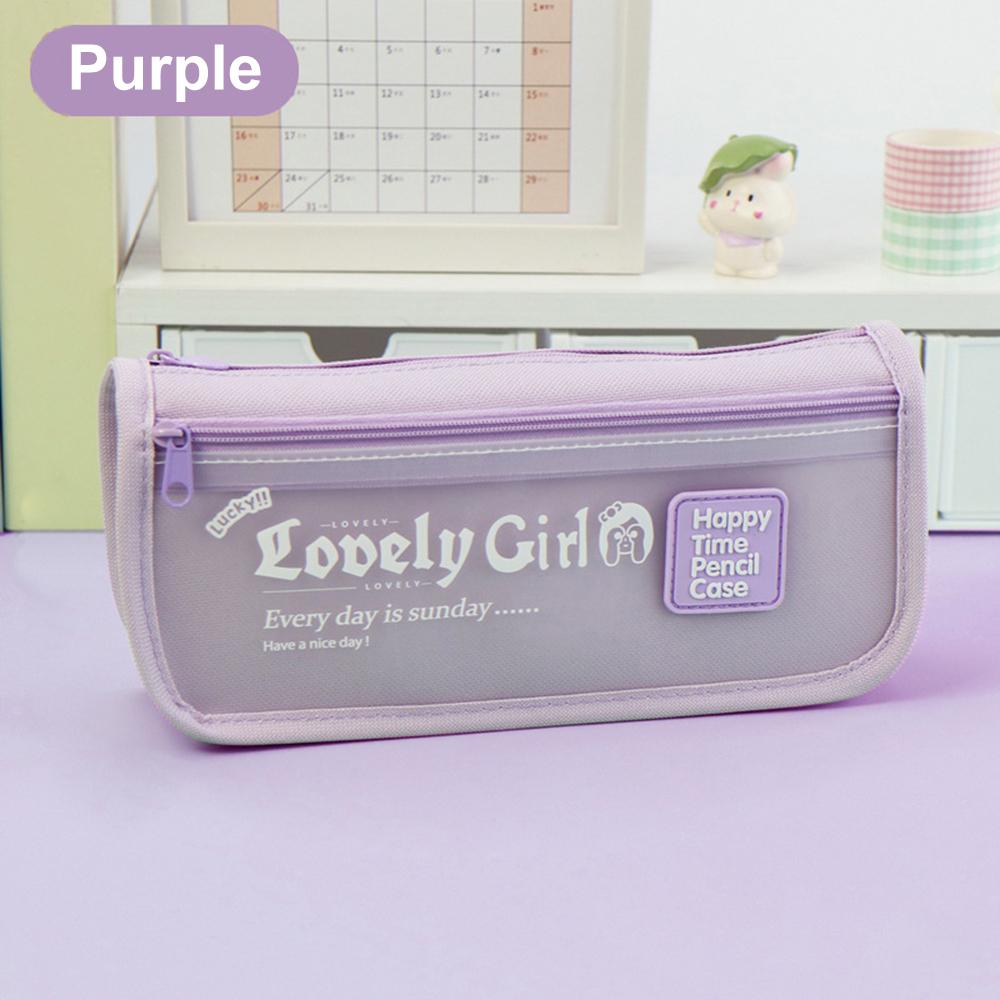 

Новый пенал большой емкости, сумка для ручек, четыре цвета, для студентов, простая сумка, школьные канцелярские принадлежности