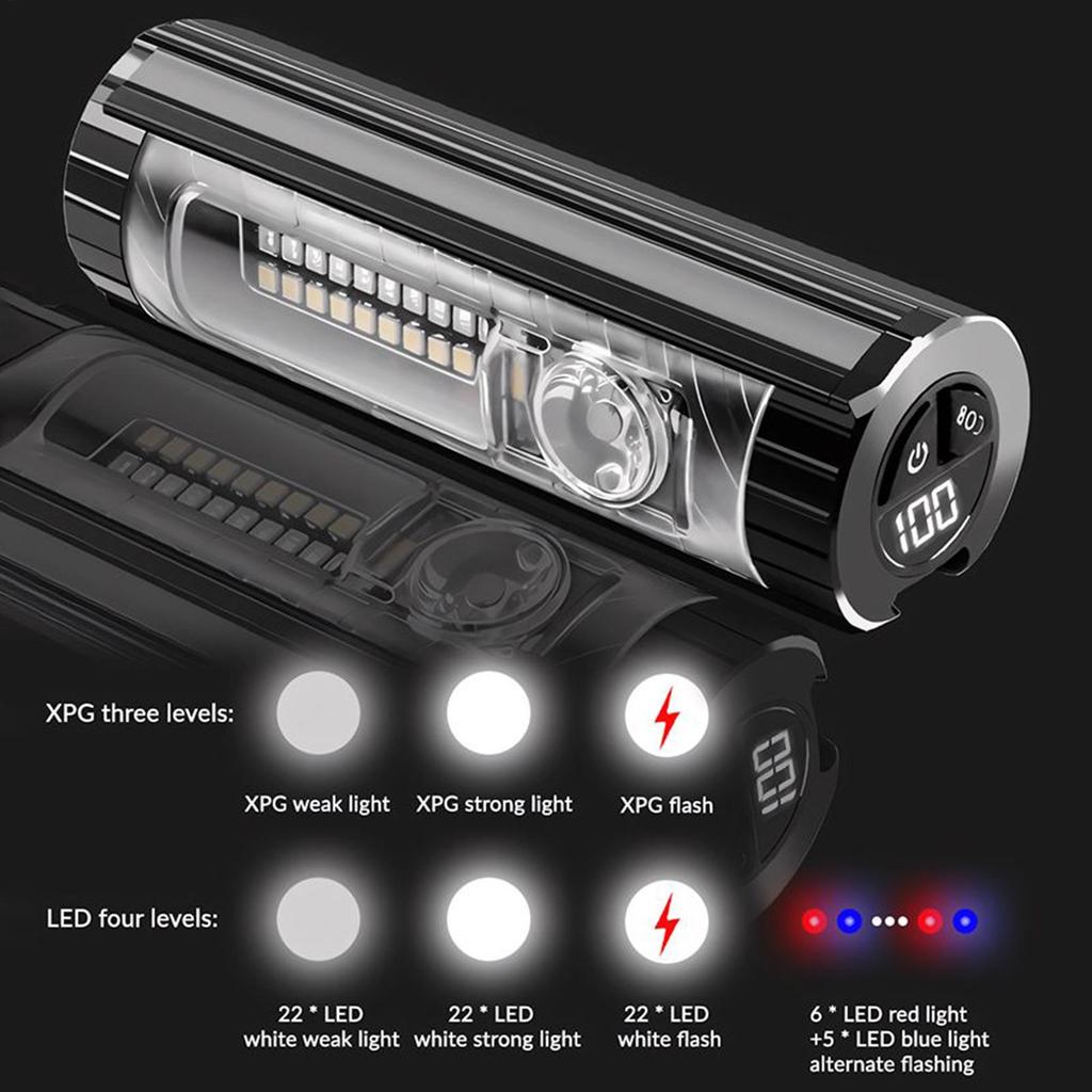 Bike Lights For Night Riding Magnetic Front Lamp Light For Bike For Mountain Road Night Riding Fishing Running Hiking Camping