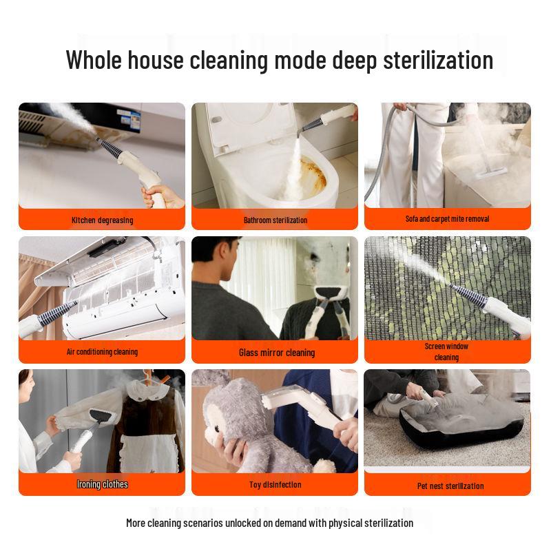Nettoyeur Vapeur Haute Température Multifonctionnel Yili pour Maison, Cuisine, Toilettes, Climatiseur et Élimination de la Graisse.