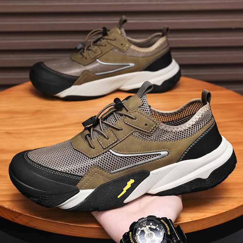 Mesh Shoes Men's 2025 Summer New Breathable Casual Sports Mesh Sandals Men's Versatile Casual Mesh Shoes