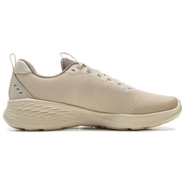 Li-Ning Lightweight Cloud Soft Rebound Casual Running Shoes Men Sneakers Beige ARSV037-10