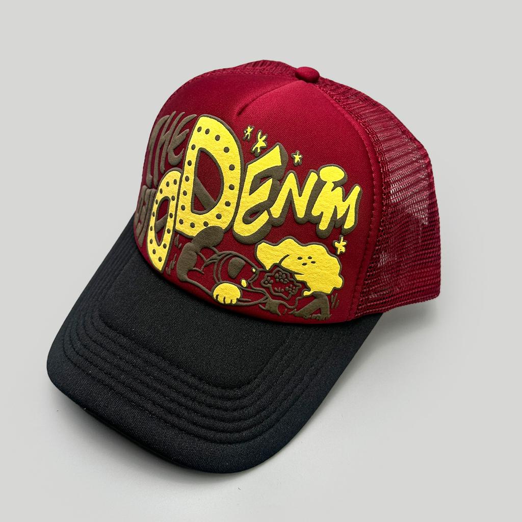 New Unisex Interesting 3D Printed Letter Baseball Hats Sunshade Cartoon Breathable Color Block Trucker Caps Mesh Versatile ins