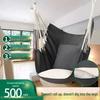 Canvas Hanging Chair: Thickened Indoor/Outdoor Dorm Swing for College Students & Kids
