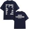 Singer Kidd Voodoo Album Tour 2026 Pattern Fashion Tshirt Summer Mens Women Hiphop Gothic Pure Cotton Retro Shortsleeved Top
