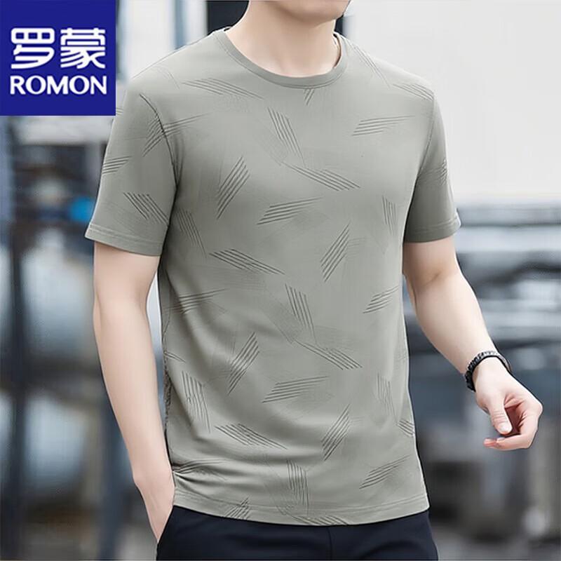 

ROMON Men s Short-Sleeve Ice Silk Quick-Dry T-Shirt 2XL