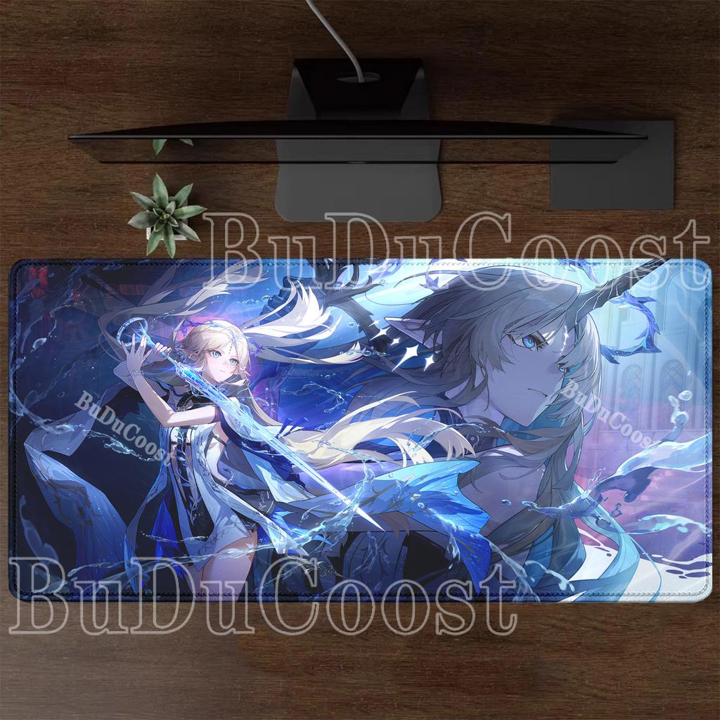 PC Gaming WuWa Fleurdelys Cartethyia Wuthering Waves Mousepad HD Printing Office Mouse Pad Anime Sexy Girl Keyboard XXL Desk Mat