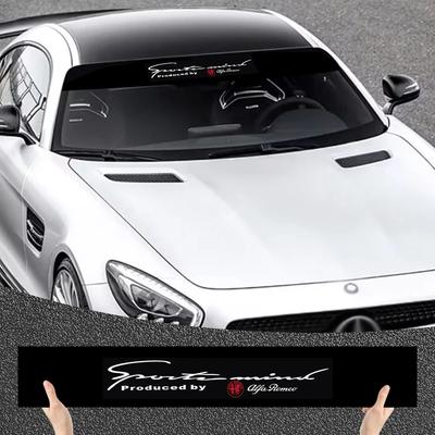 1PC Car Windscreen Window Sticker For Giulia Stelvio Giulietta 156 159 147 Mito Tonale Brera Disco Auto Accessories