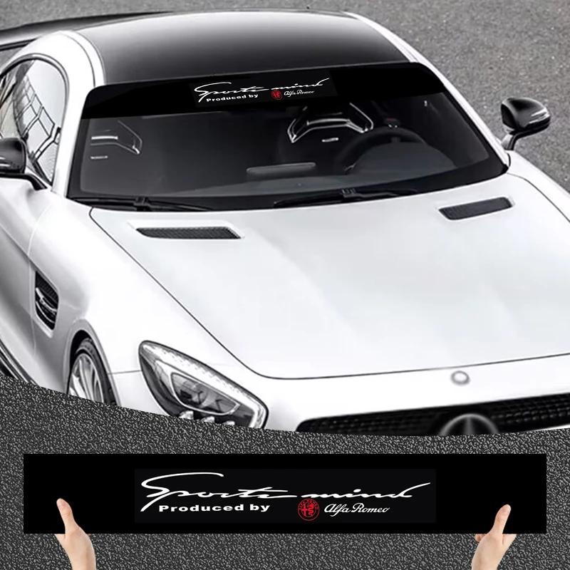 1 Stück Auto Windschutzscheibe Fenster Aufkleber Für Alfa Romeo Giulia Stelvio Giulietta 156 159 147 Mito Tonale Brera Disco Auto Zubehör
