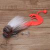 Simulation Mouse Shape Resin Fishing Lure Soft Bait Tackle with Dual Treble Hookwhite
