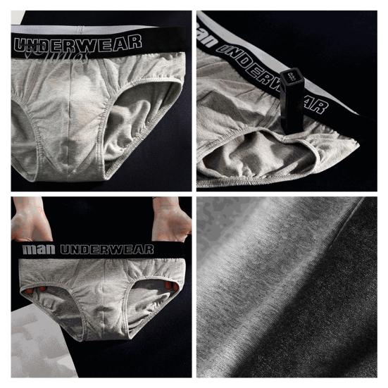 Herren Slips Mittelhoher Schnitt Dreidimensionales U-konvexes Design Unterwäsche Patchwork Farbe Buchstabendruck Höschen
