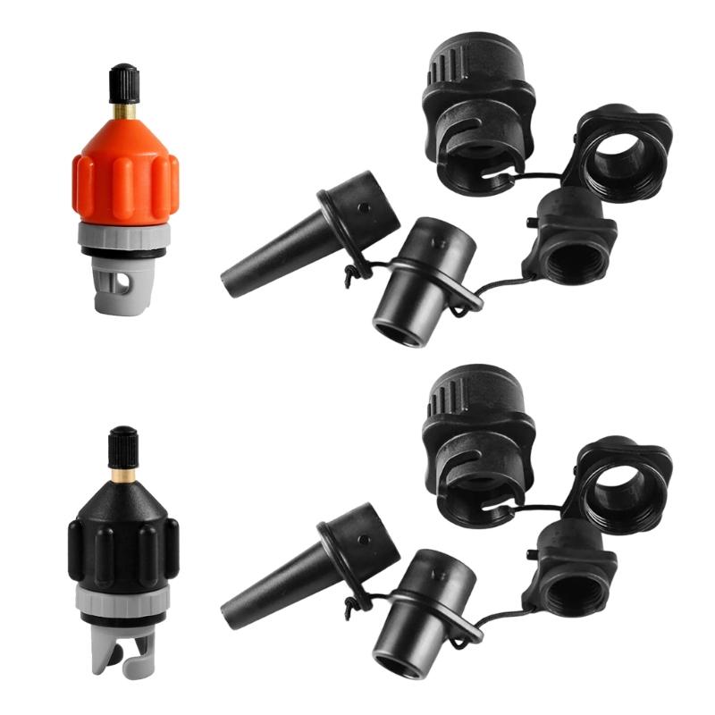 Inflatable Boats Air Pumps Converter with 4 Nozzle Air Valves Adaptor Paddleboard Pumps Adapter Pumping Head Connector